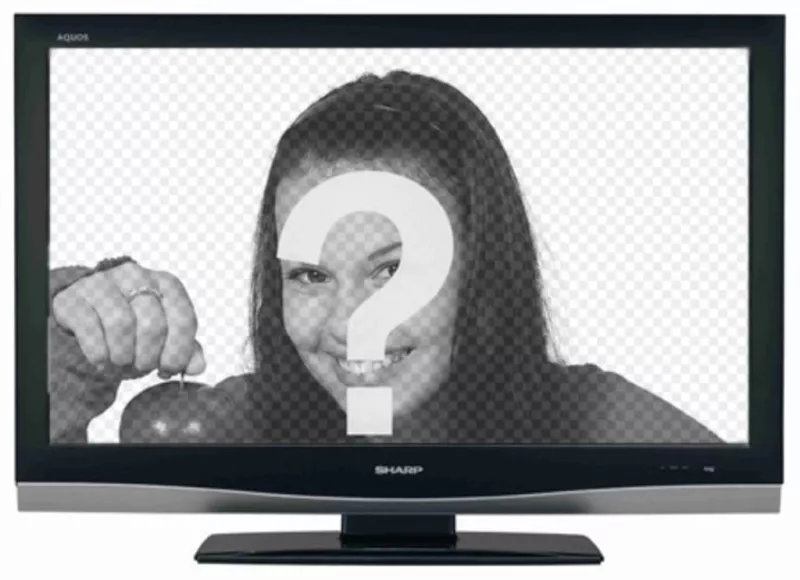 ¿Tu ilusión de siempre es salir en TV? Con este curioso fotomontaje, tu foto aparece en una pantalla de televisión..