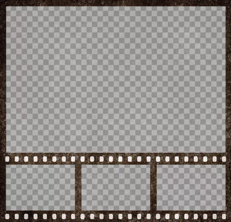 Foto collage de película de cine con 4 fotogramas para personalizar..