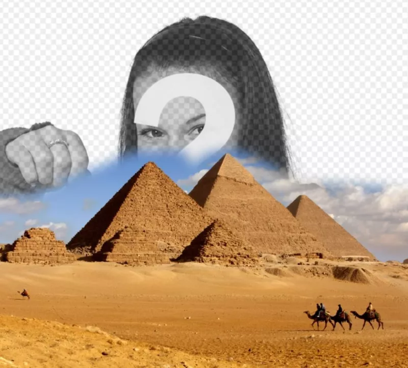 Efectos para poner tu foto en las pirámides de Egipto...