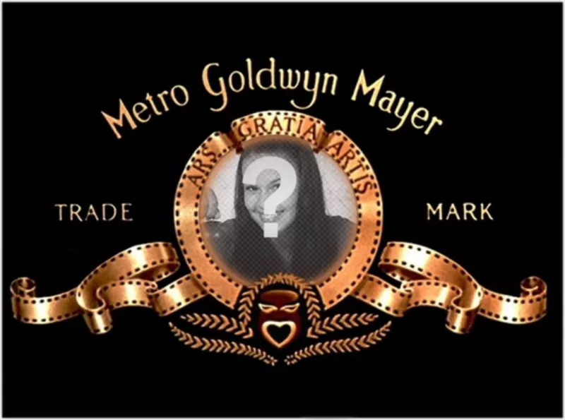 Foto montaje para poner tu foto en el logo de Metro Goldwyn..