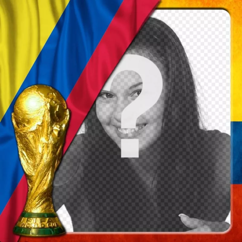 Fotoefecto con la bandera de Colombia para poner tu foto de fondo. ..