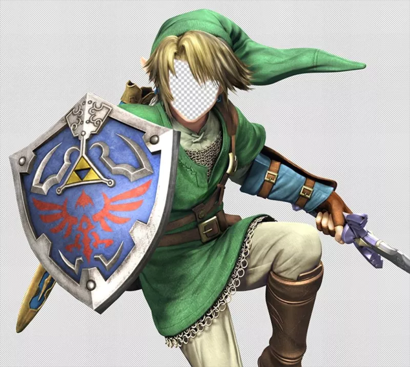 Fotomontaje editable para ser Link, del videojuego Zelda ..