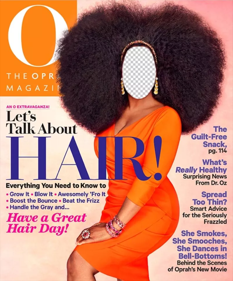 Fotomontaje para ser Oprah Winfrey en la portada de una revista ..