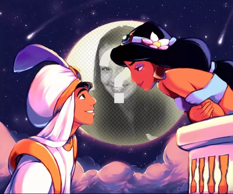 Fotomontaje de la peli Aladdin ..