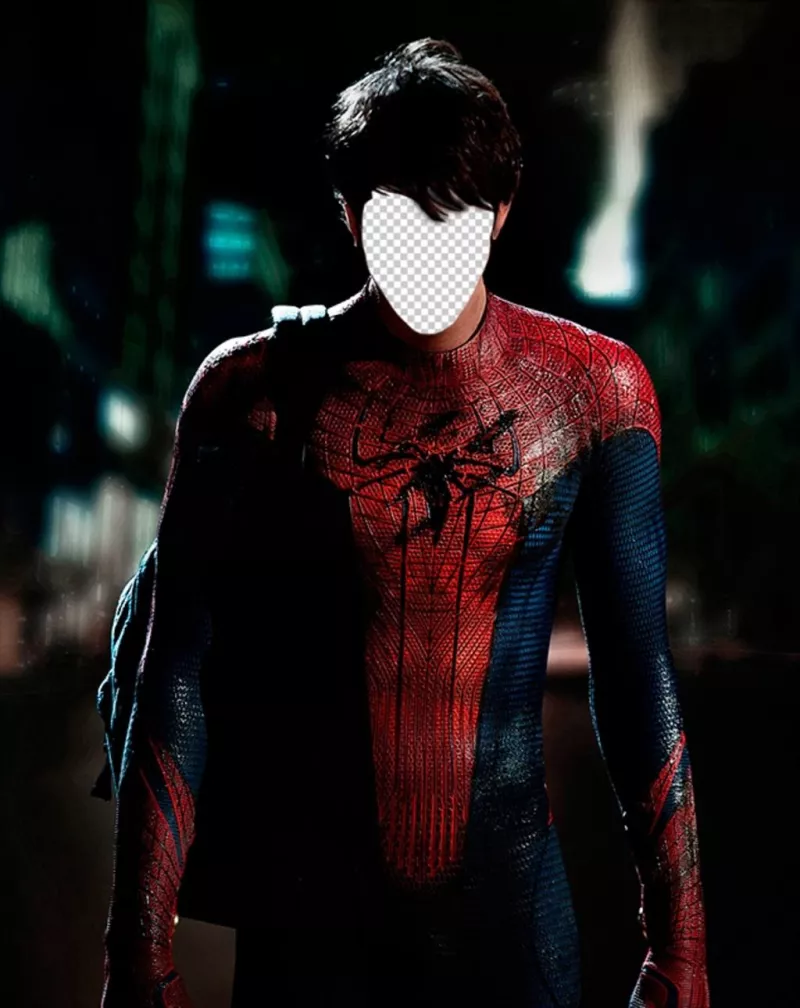 Con este fotomontaje pondrás tu cara en el cuerpo de Spiderman ..
