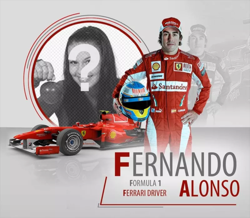 Marco para fotos de Fernando Alonso ..