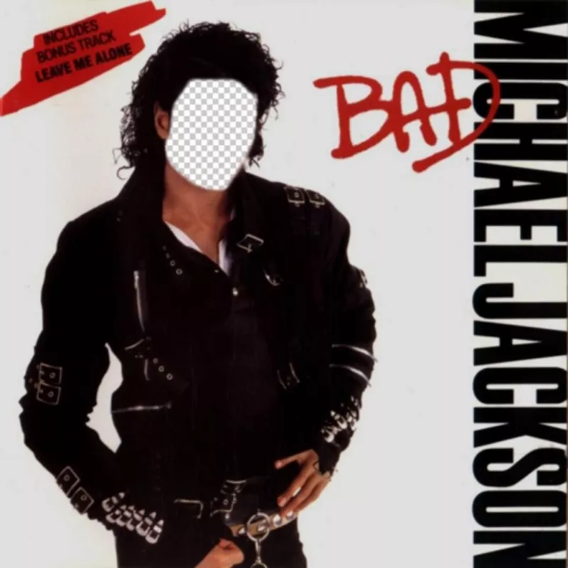 Personifica a Michael Jackson en la portada de su disco BAD ..