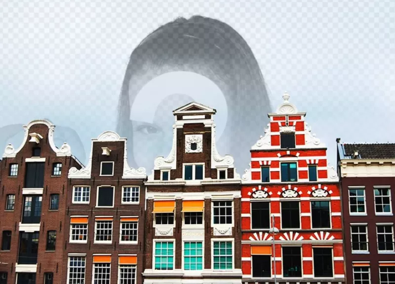 Fotomontaje especial con una foto de Amsterdam ..