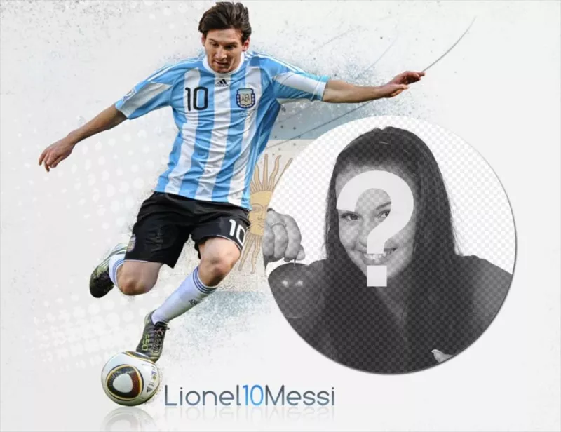 Fotomontaje con Messi ..