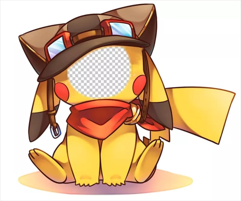 Fotomontaje de una ilustración de Pikachu que puedes editar ..