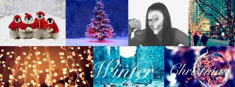 Collage de Navidad para foto de portada de Facebook. ..