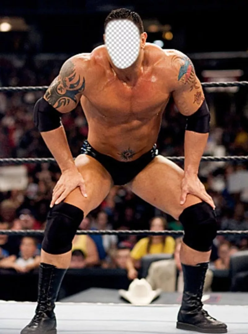 Fotomontaje con el popular luchador Batista para ponerle tu cara ..
