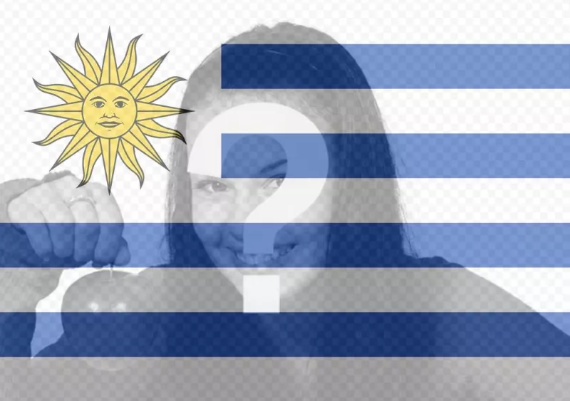 Poner la bandera de Uruguay en tu foto ..