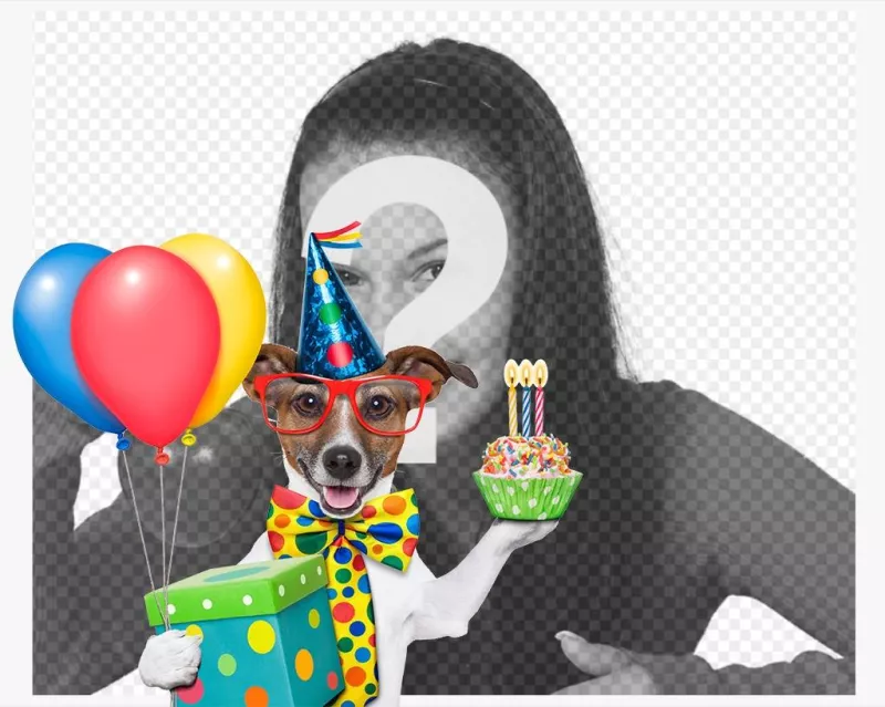 Fotomontaje y marcos de cumpleaños para perros ..