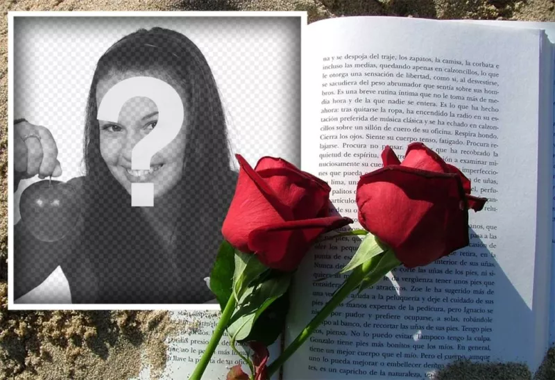 Fotomontajes para sant Jordi, día de la rosa y el libro ..