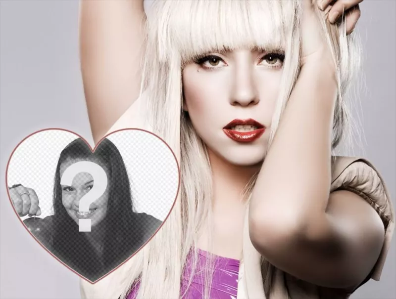 Fotomontaje para los fans de Lady Gaga para editar ..