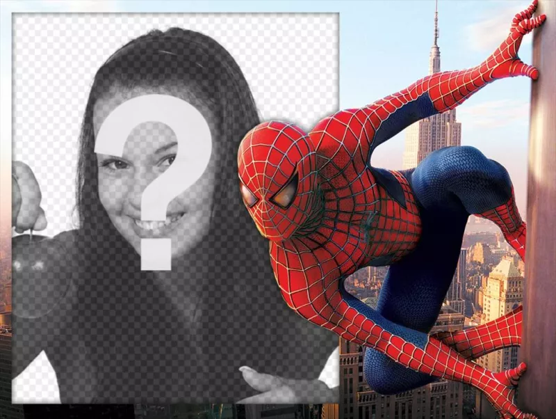 Foto efecto con Spiderman para editar con tu foto gratis ..