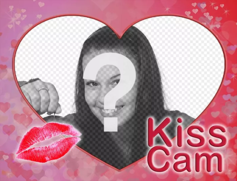 Sube tu foto dando un beso a este fotomontaje original de la KISS CAM ..