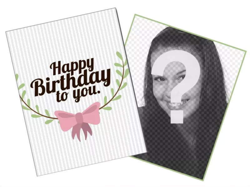 Linda tarjeta personalizable para desear un feliz cumpleaños online ..