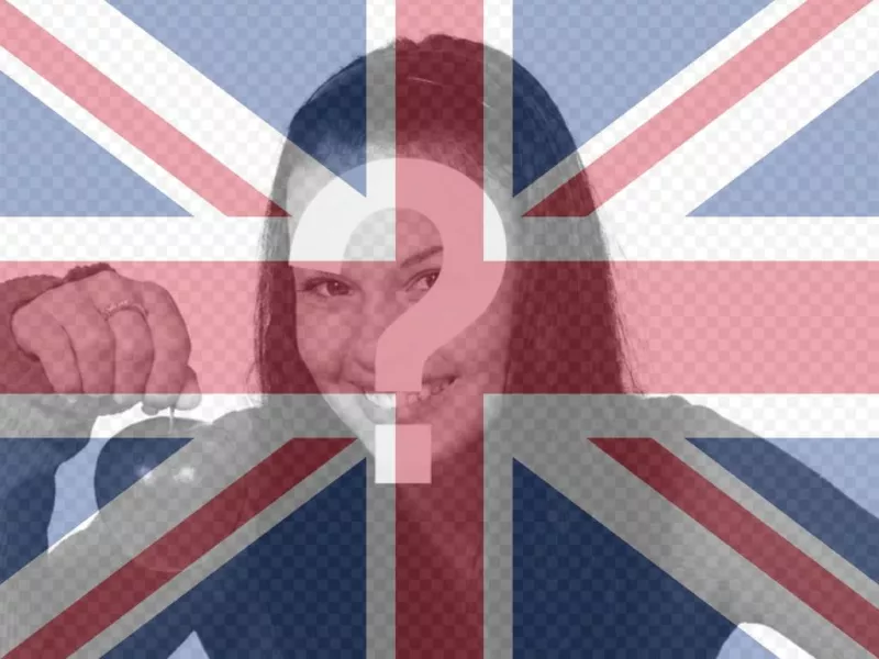 Filtro de la bandera del Reino Unido para tu foto ..