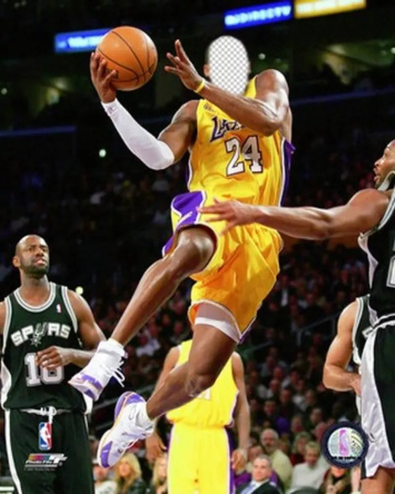 Fotomontaje para poner tu cara en el jugador Kobe Bryant ..