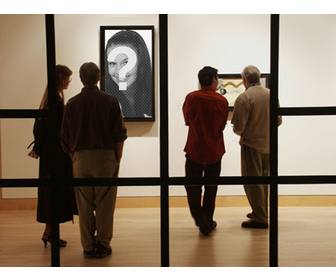 fotomontaje poner foto un museo moderno