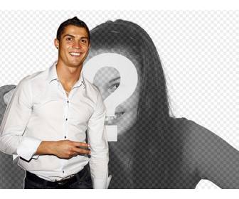 Foto montaje para poner tu foto junto a Cristiano Ronaldo.