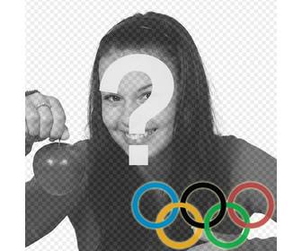 fotomontaje poner aros juegos olimpicos foto