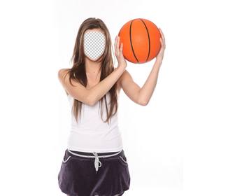 fotomontaje jugadora baloncesto anadirle cara