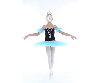 fotomontaje poner cara foto nina bailando ballet