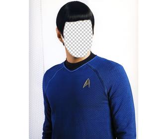 conviertete spock star trek gracias fotomontaje online