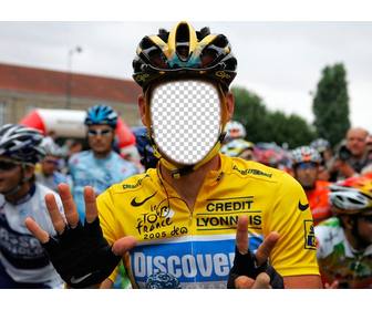 crea un fotomontajes un ciclista profesional tour francia
