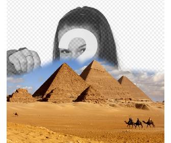 efectos poner foto piramides egipto