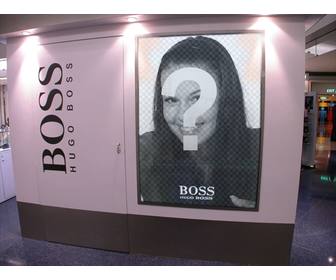fotomontaje aparecer un anuncio hugo boss fueras un modelo