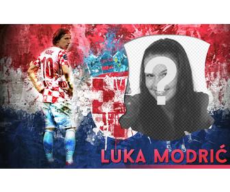 fotoefecto luka modric centrocampista seleccion croata futbol