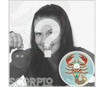 fondo foto perfil un marco fotografico zodiaco escorpio