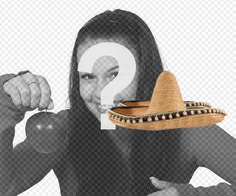 efecto ponerse un sombrero mariachi online