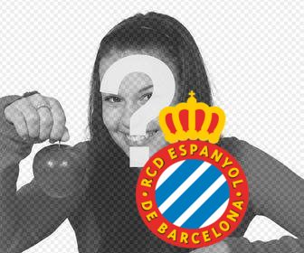 escudo espanyol decorar fotos deportivas