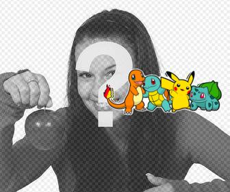 sticker cuatro pokemons primera generacion