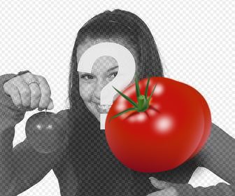 sticker pegatina un tomate ocultar caras fotos