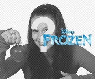 logotipo frozen disney poner fotos online