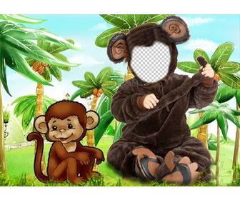 disfraz mono ninos podras poner foto