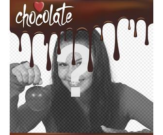 marco chocolate derretido poner foto