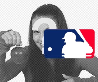sticker logo grandes ligas beisbol foto