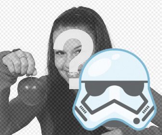 sticker mascara un stormtrooper fotos