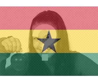 bandera ghana aplicar filtro fotos