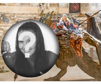 sube foto khaleesi dragon escena game of thrones