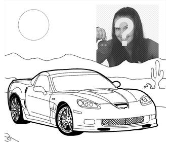 foto efecto anadir foto un dibujo un coche luego imprimir