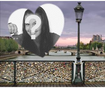 fotomontaje puente candados amor paris anadir foto