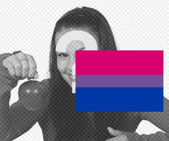 bandera bisexualidad pegar fotos un sticker online